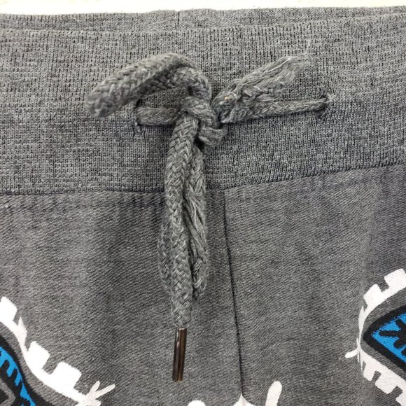 Retro Distrikt Men's Sz XL Grey Aztec Print Drawcord Casual Board Shorts - Picture 5 of 13